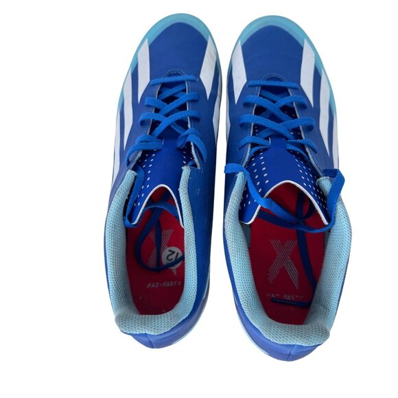 Adidas X Crazyfast.4‎ Indoor Soccer Shoes IE1585 Blue Men's Size 12 - Picture 7 of 10